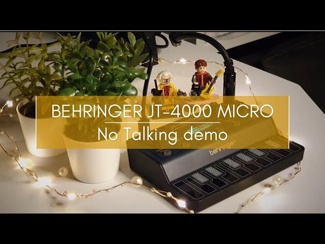 Behringer JT-4000 Micro - No talking demo