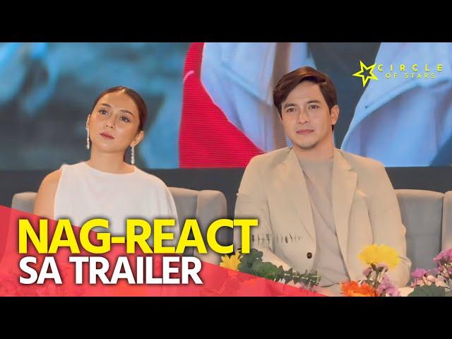 Kathryn Bernardo at Alden Richards, nag-react sa trailer ng Hello, Love, Again