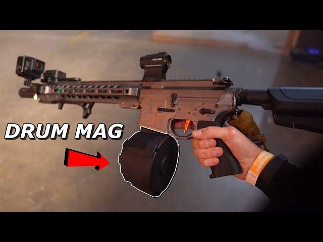 FULL AUTO $1,000 Custom M4 Gameplay! DESTROYS Enemy Team with 1,500rd Drum Mag! NO ONE is SAFE!