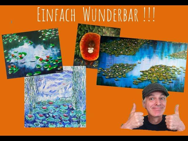 DAS habe ich nicht erwartet - EURE Seerosen-Bilder auf YT  | Kunst | Tutorial