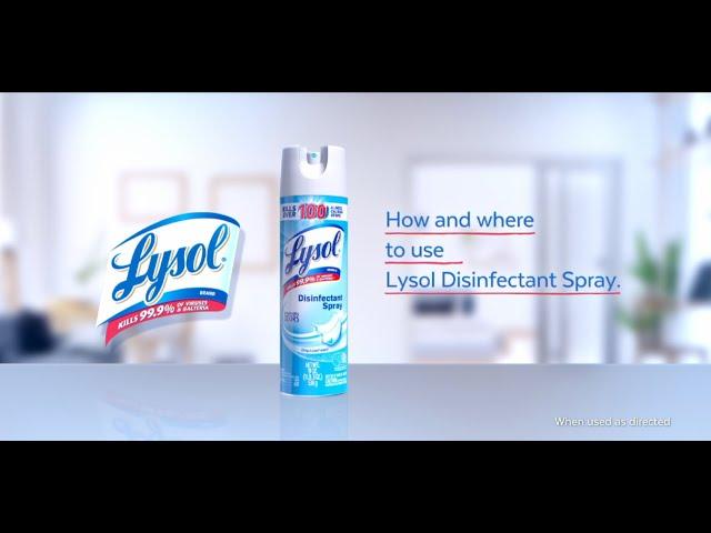 How and where to use Lysol Disinfectant Spray