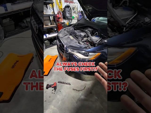 Ow-Dee Fuse box location?! #shorts #audi #mechaniclife #robthemechanic #engineer #junk #fusebox