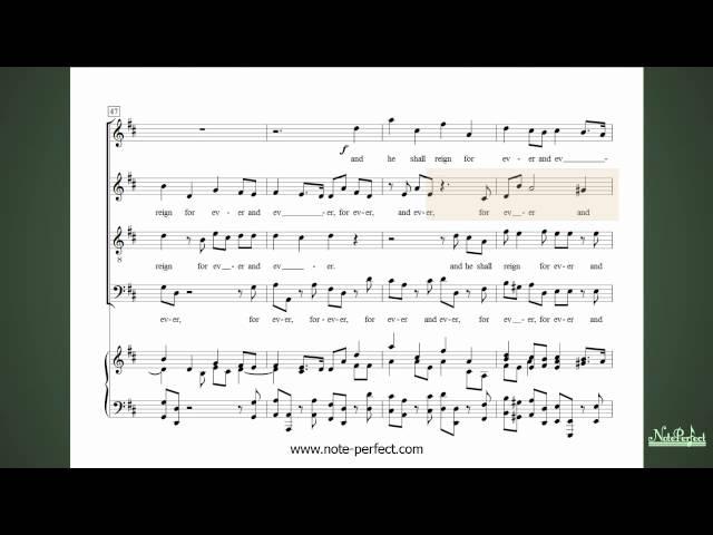 Hallelujah (Alto) - Messiah by G F Handel - Learn The Alto Choral Part