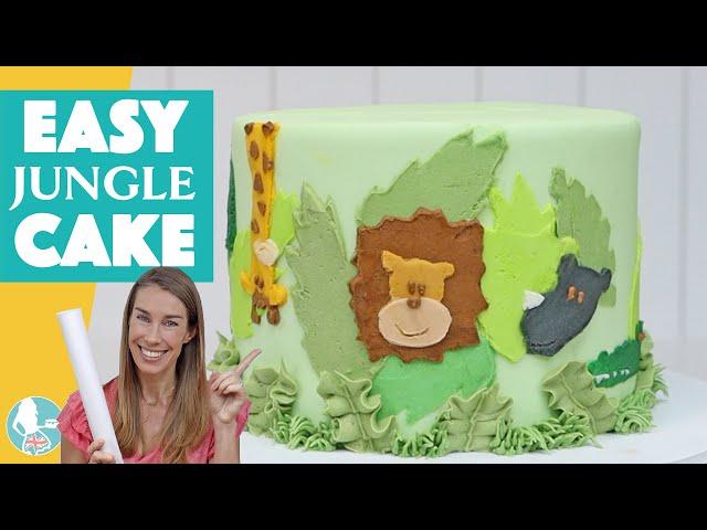 Easy Jungle Theme Cake