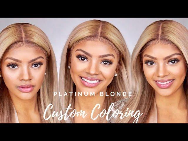 Custom Coloring Platinum Blonde To Honey Brown | FT. PoshLife Hair