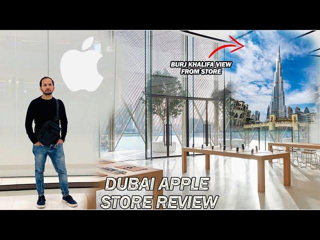 Dubai Mall Apple Store Review - Best Apple Store in World - Burj Khalifa View from Apple Store