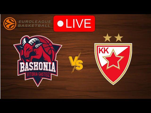  Live: Baskonia vs Crvena zvezda | EuroLeague 2024-2025 | Live Play by Play Scoreboard