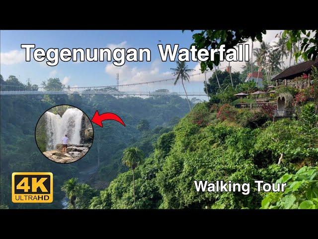 Tegenungan Waterfall - Ubud, Bali - Walking Tour | 4K | اجمل شلال في جزيرة بالي - اوبود