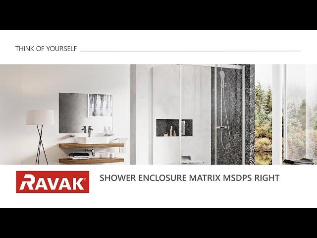 RAVAK installation instructions - MSDPS shower door with a fixed wall