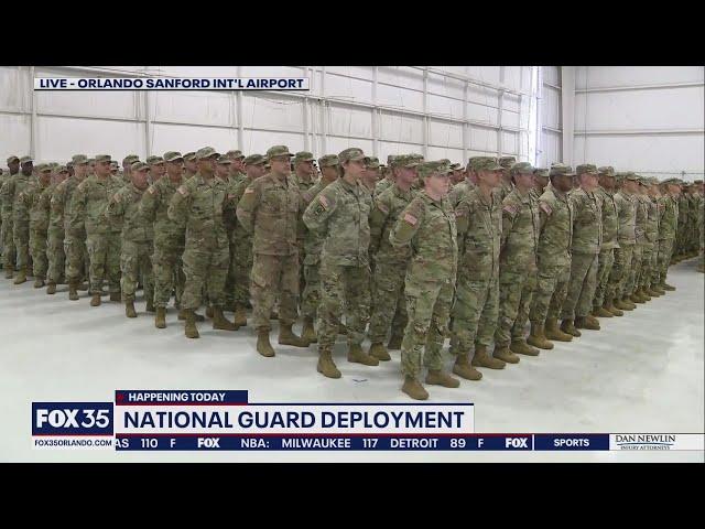 Florida National Guard hosts deployment ceremony for 300 soldiers