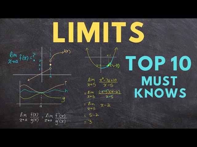 Limits Top 10 Must Knows (all of limits in 39 minutes!)