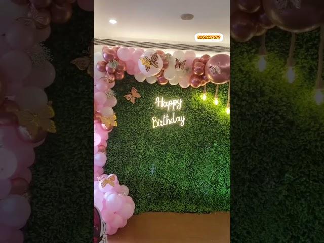 trending birthday decor at home  |   Indira decoration mayiladuthurai  #shortsfeed #shortvideo