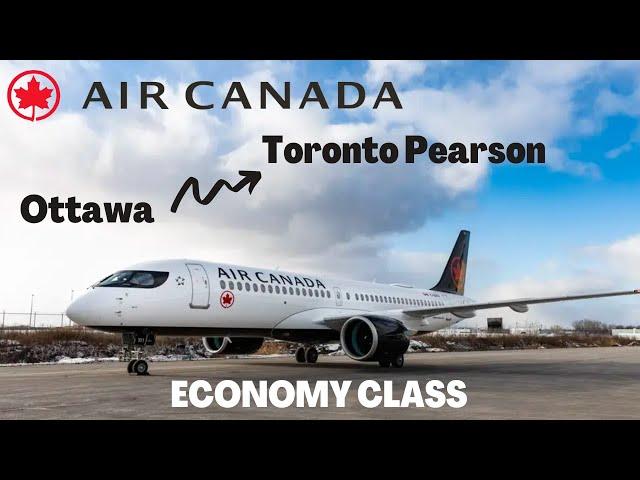 Air Canada Airbus A220 Ottawa to Toronto | TRIP REPORT