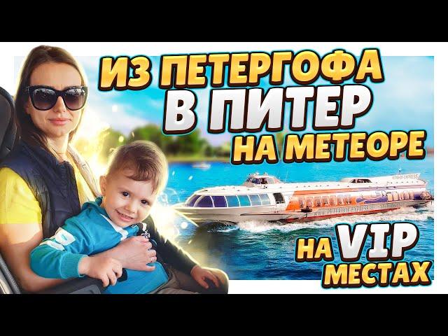 Из Петергофа в Санкт - Петербург на метеоре бизнес - класса! Финский залив и Нева. #Питер #спб #нева