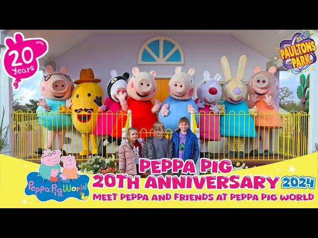 Meet Peppa Pig and Friends |  Peppa Pig 20th Anniversary | Peppa Pig World (May 2024) [4K]