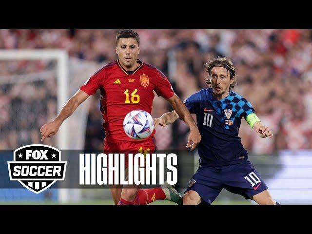 Croatia vs. Spain Highlights | UEFA Nations League Final