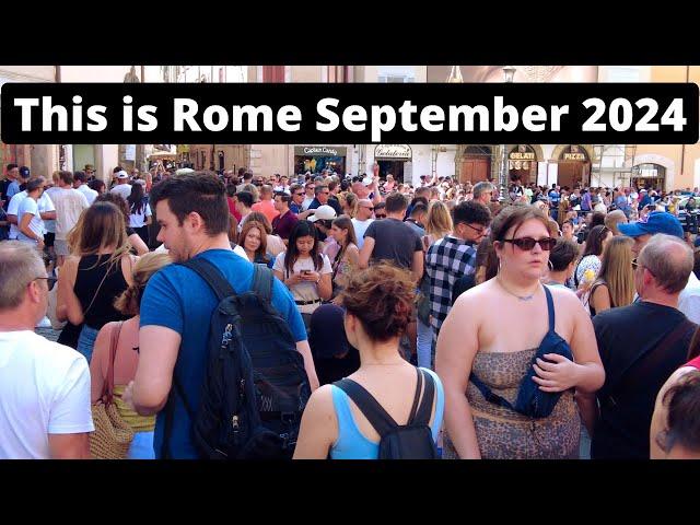 Rome Italy, Here's the Situation in Rome September 2024, Rome walking tour, Roma Italia, Trevi Rome