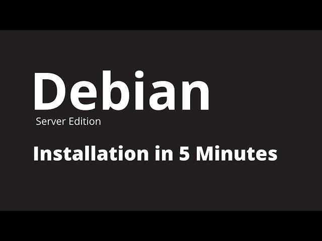 Debian 11 Server Setup and Install in 5 Minutes