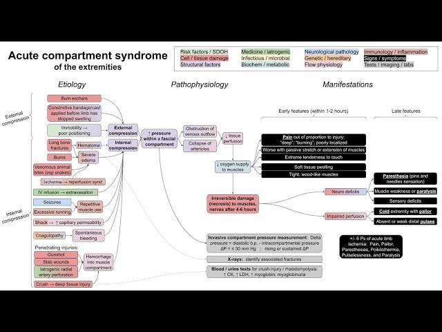 Compartment syndrome (of the extremities) (mechanism of disease)