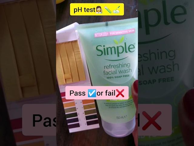 ph test of face wash | Shocking results  #shorts