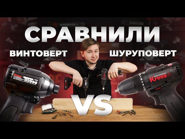 Сравнили винтоверт и шуруповёрт
