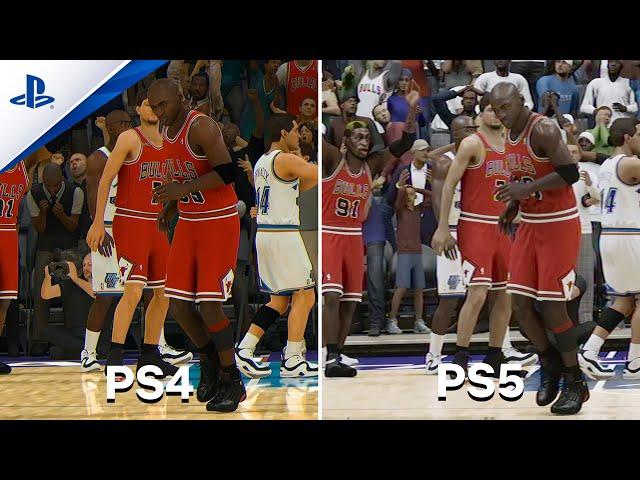 NBA 2K23 (PS4 vs PS5) JORDAN CHALLENGE INTRO COMPARISON