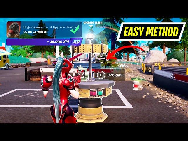 How to EASILY Upgrade weapons at Upgrade Benches Fortnite