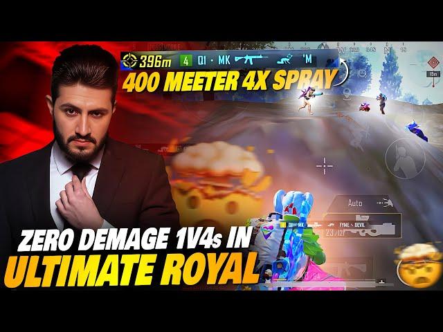 1v4 Clutches On Aggressive Squads  Ultimate Royal | Best 4x Brust  400 Meeter Aways | MK Gaming