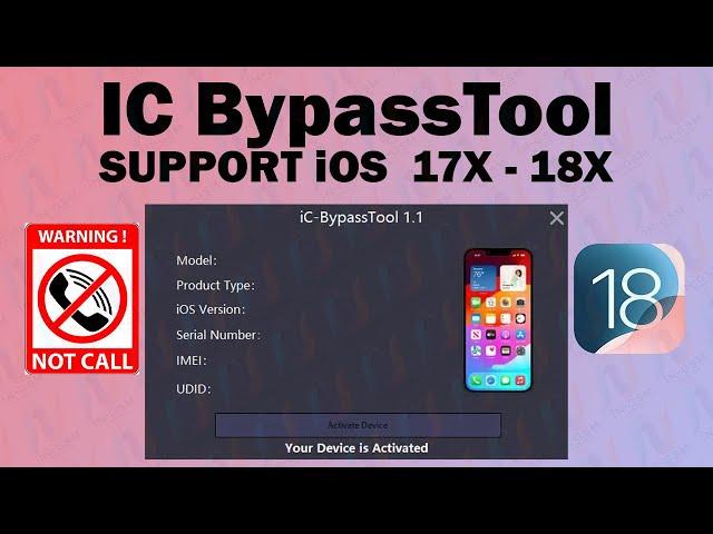 How to Use IC BypassTool for iPhone XR to 15 Pro Max SUPPORT iOS 18