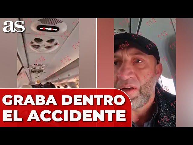 PASAJERO GRABA ACCIDENTE AVIÓN KAZAJISTÁN DESDE DENTRO: MUY DURO