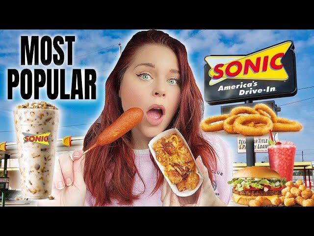 Sonic Drive-In's MOST Popular Menu Items