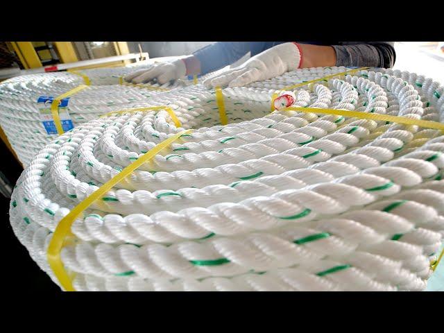 The process of making a strong rope. Amazing Korean rope factory