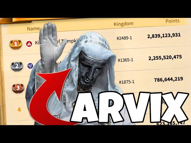 1365 & 2489 Exploded in Pre-KVK Training Stage  (Arvix Carries Top 10!) | Rise of Kingdoms