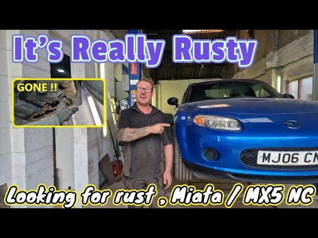 OUCH !! THAT HURT !!, Where to look for rust in a MX5 / Miata NC.