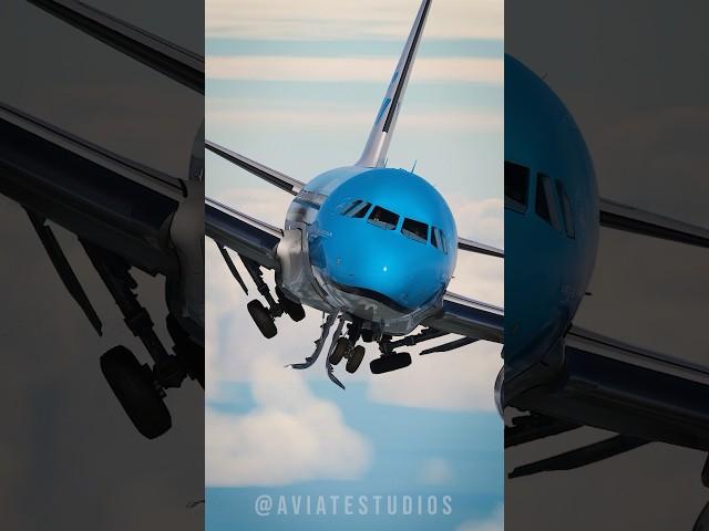 KLM A320 above the clouds ️ #shorts