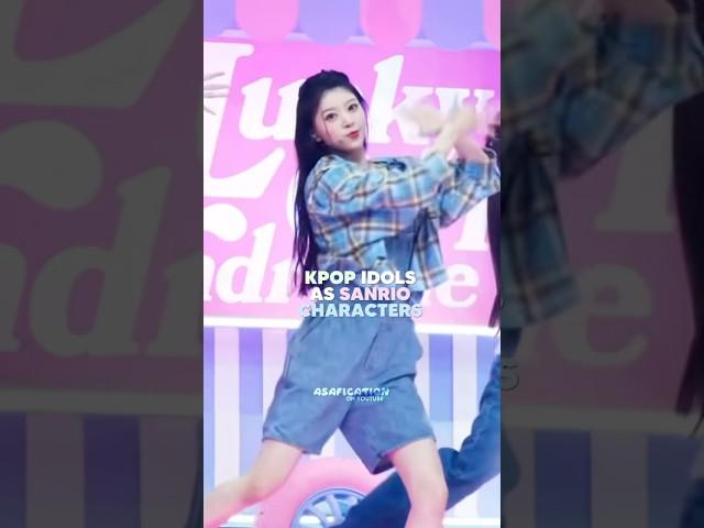 Kpop idols as sanrio characters #kpop #sanrio #viral #shorts #supersonic