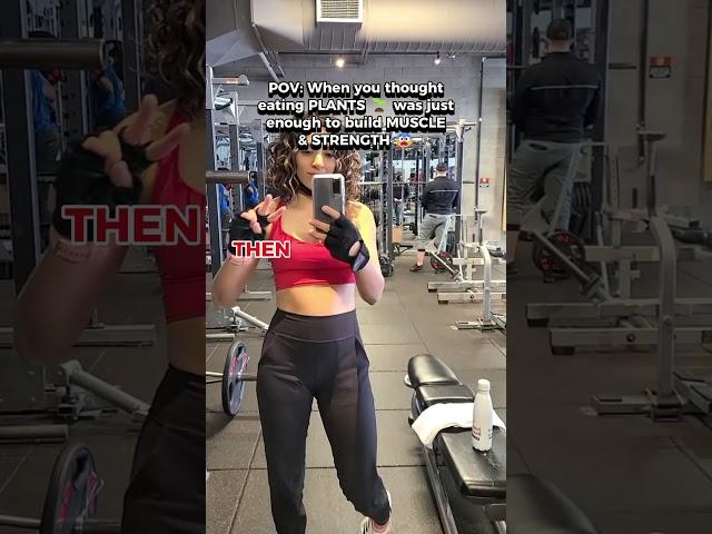 Vegan Muscle  Strong over Skinny #fitnessmotivation #fitover40 #shorts #veganfitness
