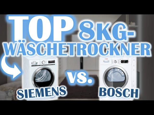 DER BESTE WÄRMEPUMPENTROCKNER - Siemens vs. Bosch | 8KG Trockner Vergleich