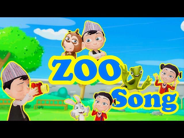 Let's Go To The Zoo चिडियाखाना घुम्न जाऔं | Nepali Rhymes for Kids | बाल गीत | Animal Safari Song