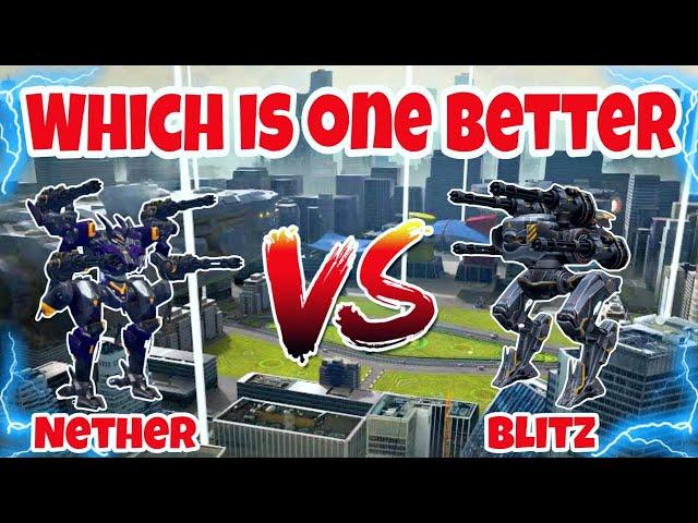 [WR]Nether VS Blitz Weapon Comparison |War Robots|