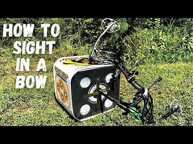 How to sight in a compound bow for beginners