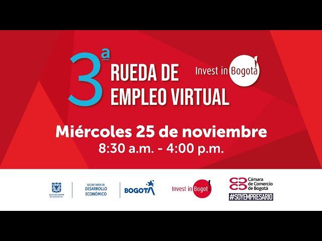 3ª Rueda de empleo virtual de Invest in Bogota