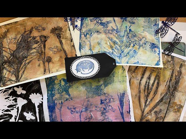 Revisiting Botanical prints with the Gelli Plate