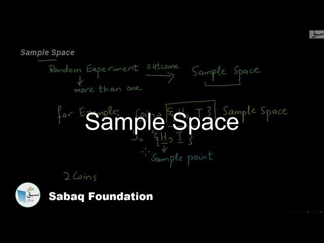 Sample Space, Statistics Lecture | Sabaq.pk