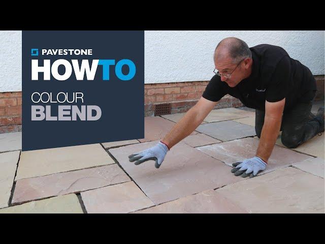 How To Colour Blend Natural Stone Paving