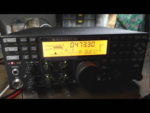 K3 with KSYN3A+PA100W NMF Technology on 630 meter band