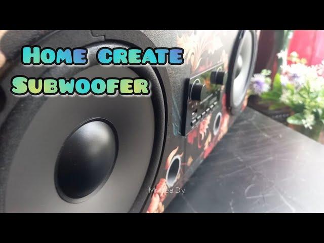 How to make high tach subwoofer speaker from cardboard step by step