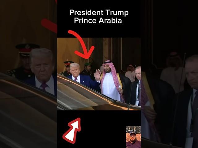 Donald Trump welcomed to Saudi Arabia by Crown Prince Mohammed bin Salman  #donaldtrump #trump