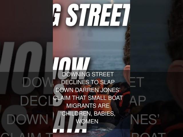 Downing Street Declines to Slap Down Darren Jones Claim That Small Boat Migrants Are Children Ba