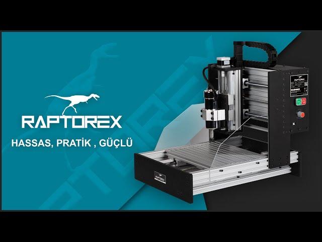 RAPTOREX MİNİ | 3-EKSEN MASAÜSTÜ CNC FREZE